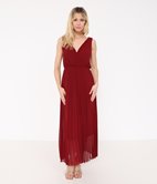 Robe longue plissée Avril