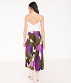 Jupe longue plissée d'ensemble Patch