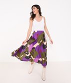 Jupe longue plissée d'ensemble Patch