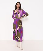 Jupe longue plissée d'ensemble Patch