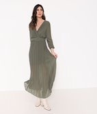 Robe longue plissée