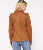 Veste blazer en suédine