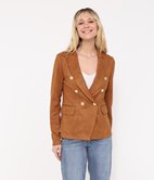 Veste blazer en suédine
