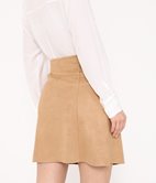 Jupe trapèze en suédine