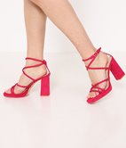 Sandales plateforme en suédine