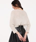 Pull oversize à paillettes