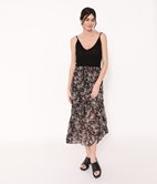 Jupe longue plissée Noélie