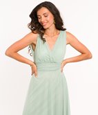 Robe longue en tulle