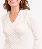 Robe pull col V Lizie