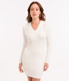 Robe pull col V Lizie