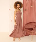 Robe longue à paillettes Liva