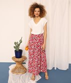 Jupe longue plissée Gabriella