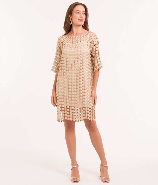 Robe en dentelle à fleurs Lelie