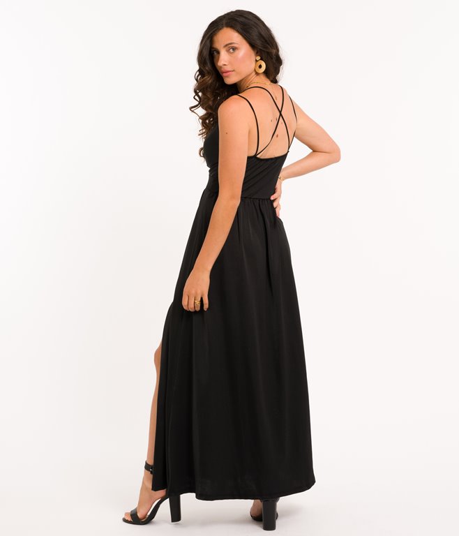 Robe longue en maille Serena