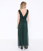 Robe longue drapée Cyrielle