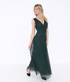 Robe longue drapée Cyrielle