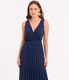 Robe longue plissée Avril