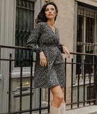 Robe cache-cœur Noella