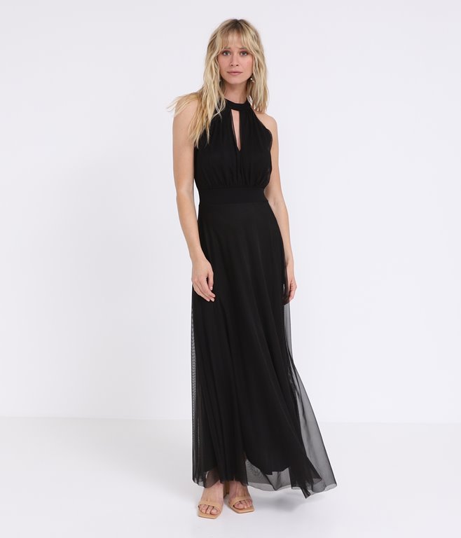 Robe longue collier