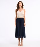 Jupe longue plissée Julie