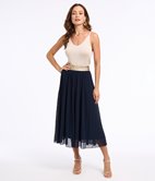 Jupe longue plissée Julie