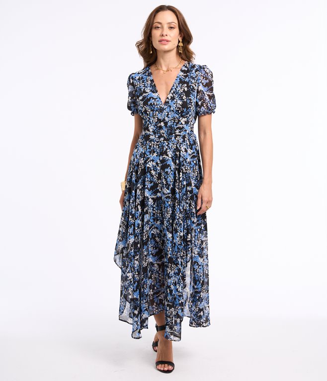 Robe longue asymétrique Liza