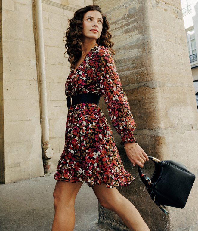 Robe cache-coeur Fally