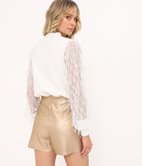 Jupe short en simili Eleonore