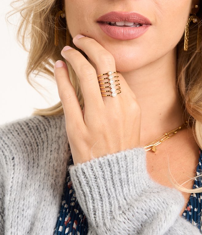 Bague Agathe en acier inoxydable
