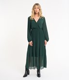 Robe longue plissée Yumi