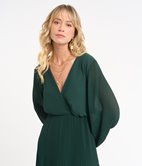 Robe longue plissée Yumi
