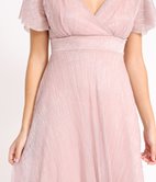 Robe longue plissée Noa
