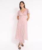 Robe longue plissée Noa