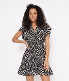 Robe cache-cœur Zebre