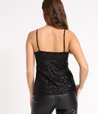 Débardeur à sequins Vanille
