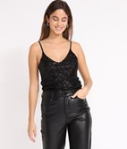 Débardeur à sequins Vanille