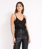 Débardeur à sequins Vanille