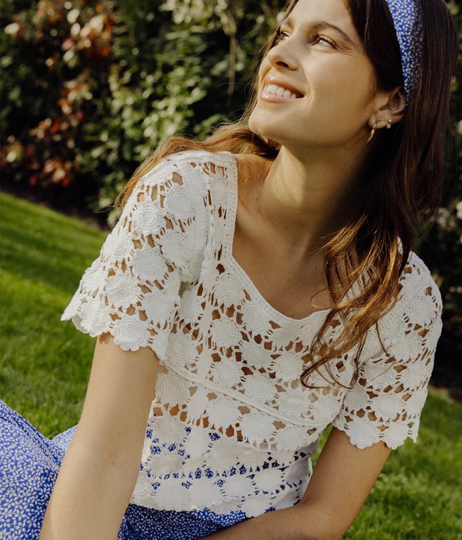 Top en crochet Oana