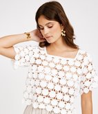 Top en crochet Oana