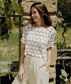 Top en crochet Oana