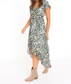 Robe longue cache-cœur Héléna