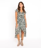 Robe longue cache-cœur Héléna