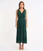 Robe longue plissée Lola