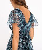 Robe longue à volants Aude