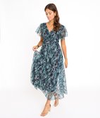 Robe longue à volants Aude