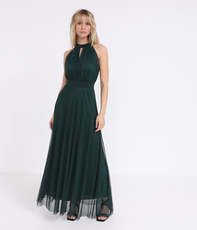 Robe collier en tulle Neila