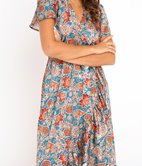 Robe longue cache-cœur Tal