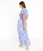 Robe longue cache-cœur Solale