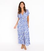 Robe longue cache-cœur Solale