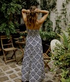 Robe longue à bretelles Cora